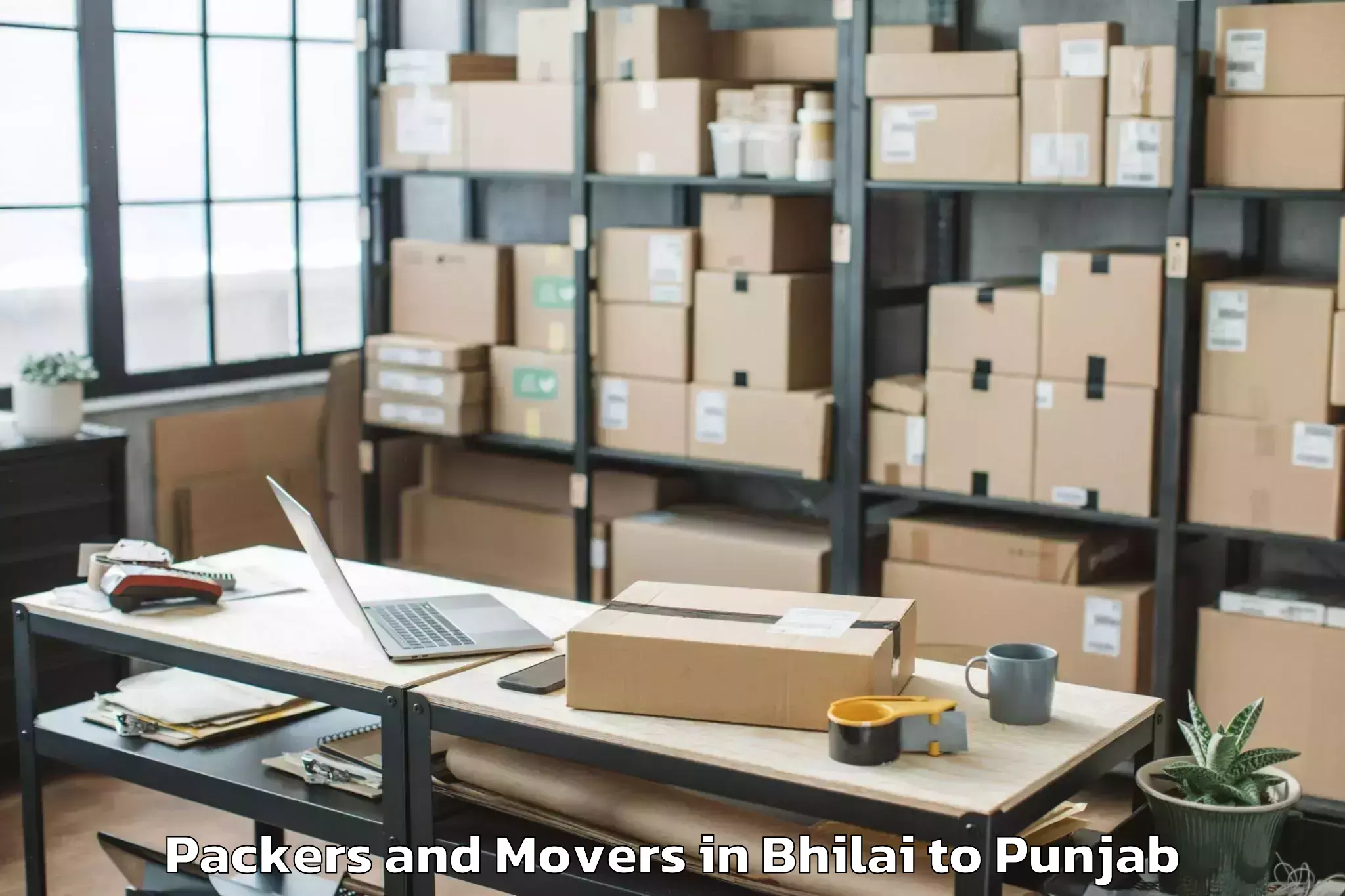 Trusted Bhilai to Faridkot Packers And Movers